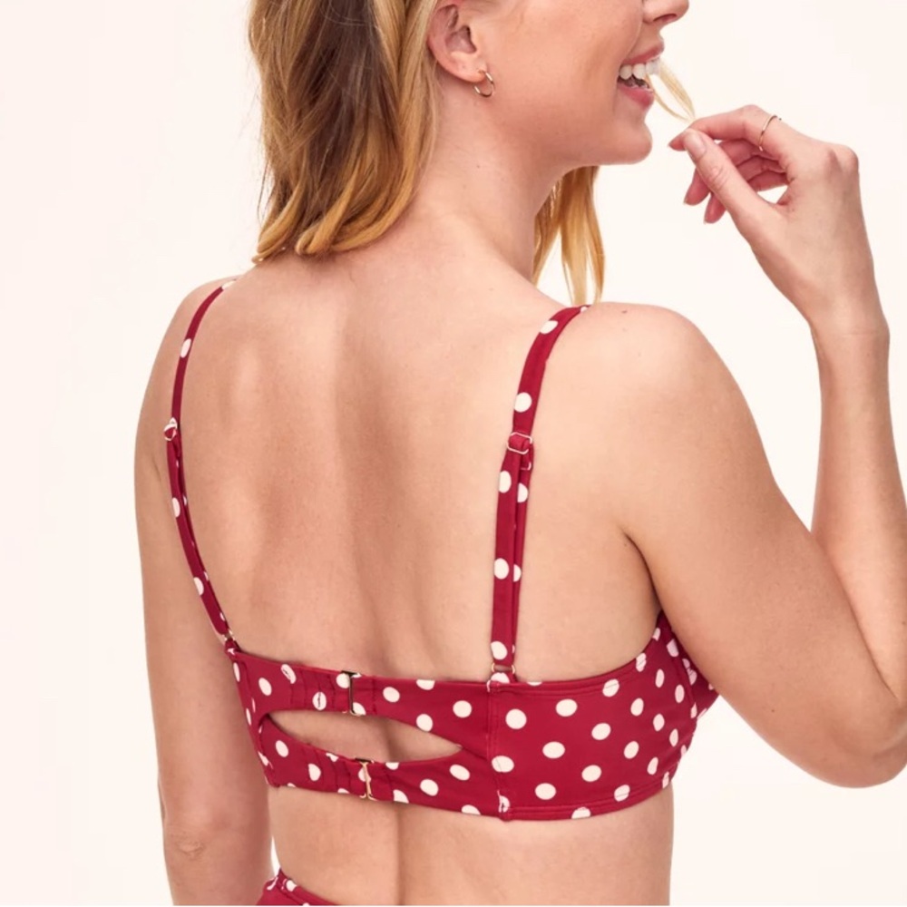 Adore Me NWT Vivien Contour retro polka dot bikini top 38D - Picture 10 of 10